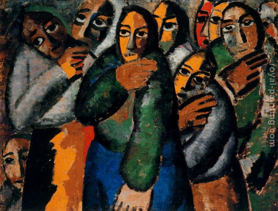 Kazimir Malevich : Peasant Women in a Church